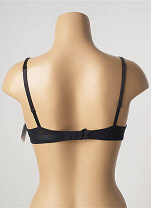 Sutien efect material satinat sutien balconet cu decolteu înalt negru AUBADE femeie