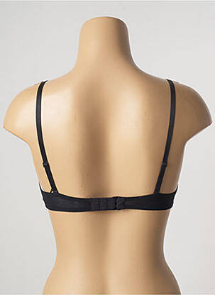 Sutien efect material satinat sutien cupe întregi cu decolteu înalt negru AUBADE femeie