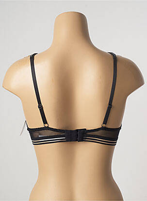 Sutien efect material satinat sutien cupe întregi cu decolteu înalt negru AUBADE femeie