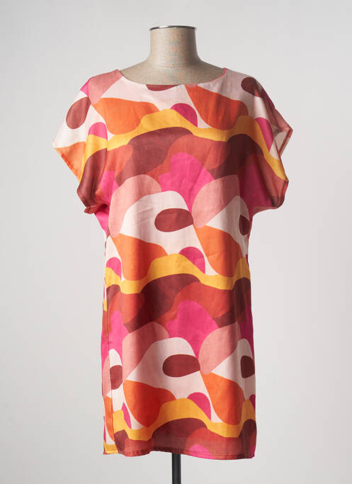 Tunică mâneci scurte portocaliu MULTIPLES femeie