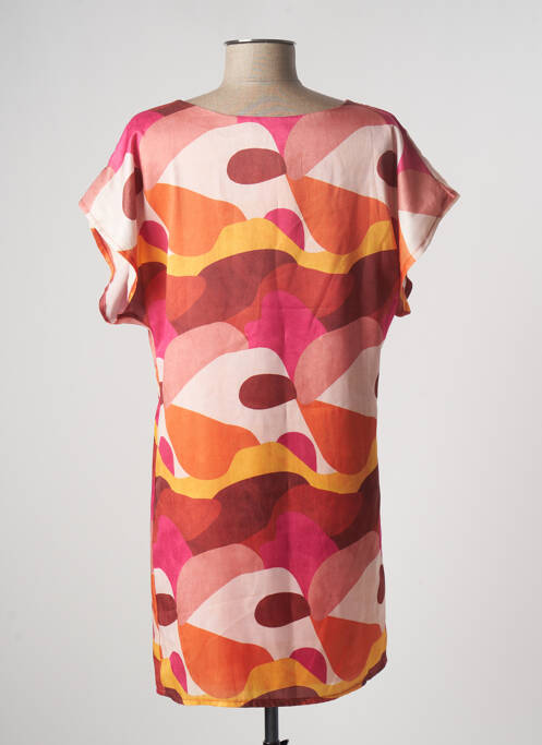 Tunică mâneci scurte portocaliu MULTIPLES femeie