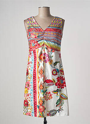 Rochie scurtă alb MULTIPLES femeie