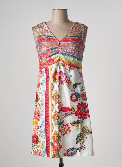 Rochie scurtă alb MULTIPLES femeie