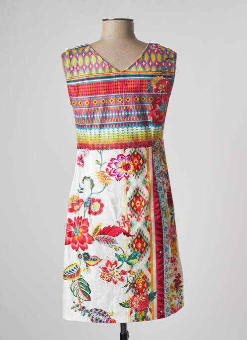 Rochie scurtă alb MULTIPLES femeie