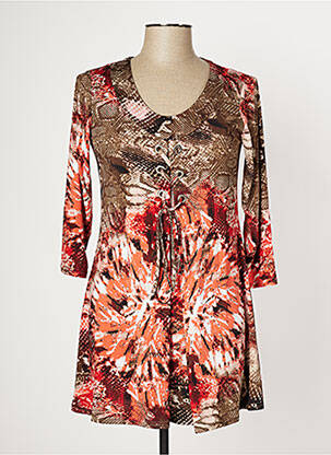 Rochie midi maro MULTIPLES femeie