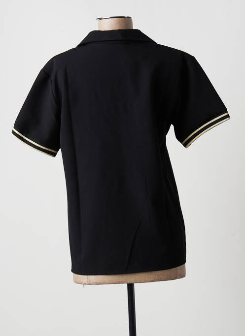 Polo negru MULTIPLES femeie