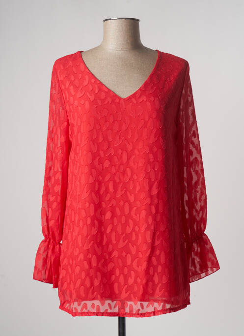 Tunică mâneci lungi roșu MULTIPLES femeie