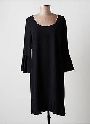 Rochie midi mâneci lungi mâneci lungi negru MULTIPLES femeie