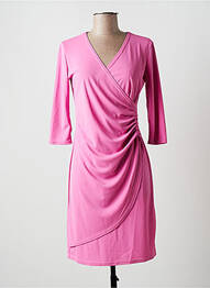 Rochie scurtă mâneci 3/4 mâneci 3/4 roz MULTIPLES femeie