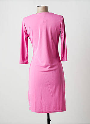 Rochie scurtă mâneci 3/4 mâneci 3/4 roz MULTIPLES femme