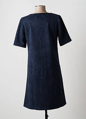 Rochie midi mâneci scurte mâneci scurte albastru MULTIPLES femeie