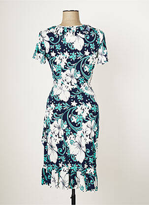 Rochie midi mâneci scurte mâneci scurte albastru MULTIPLES femeie