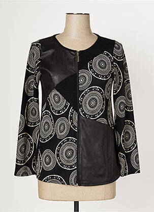 Vestă cu mâneci lungi negru MULTIPLES femeie