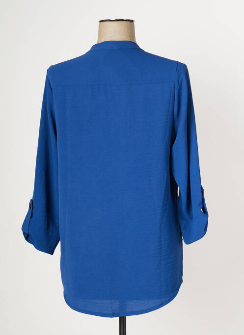 Cămașă croială fluidă mâneci 3/4 albastru MULTIPLES femme