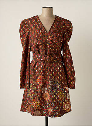 Rochie midi maro MULTIPLES femeie