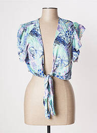 Bolero mâneci scurte albastru MULTIPLES femme