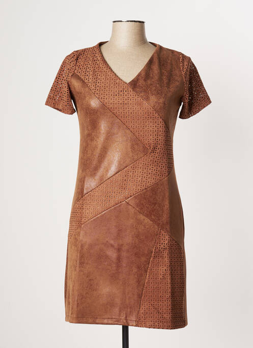 Rochie midi maro MULTIPLES femeie