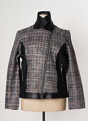 Geci din piele ecologică buzunare negru MULTIPLES femme