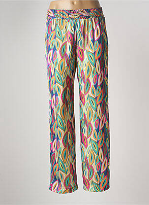 Pantalon larg verde MULTIPLES femeie