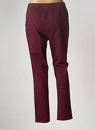 Pantalon slim talie elastică mărime normală roșu MULTIPLES femeie