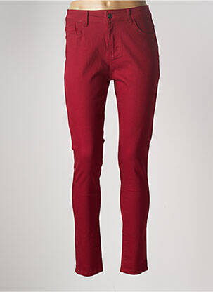 Pantalon slim roșu MULTIPLES femeie