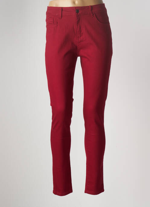 Pantalon slim roșu MULTIPLES femeie