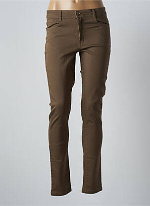 Pantalon slim elasticitate mărime normală verde MULTIPLES femeie