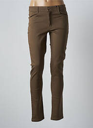 Pantalon slim elasticitate mărime normală verde MULTIPLES femme