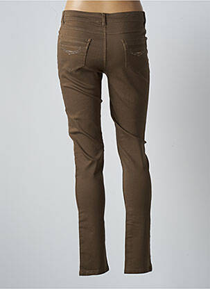 Pantalon slim elasticitate mărime normală verde MULTIPLES femeie