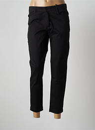 Pantalon 7/8 țesătură poplin mărime normală negru MULTIPLES femeie