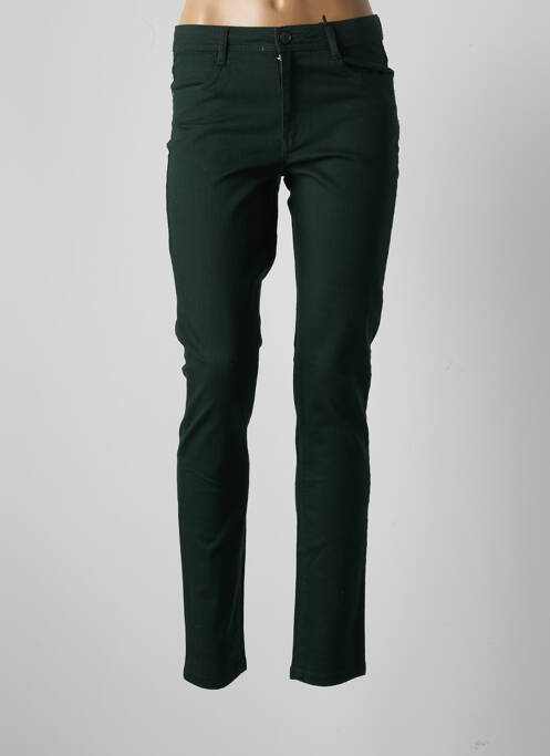 Pantalon slim elasticitate mărime normală verde MULTIPLES femme