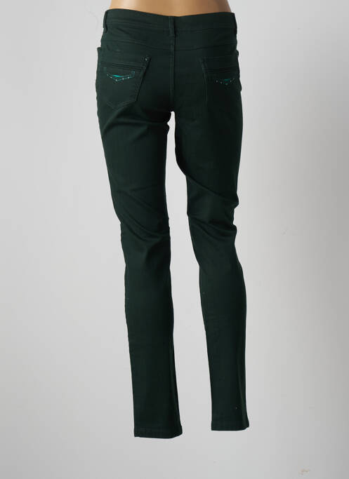 Pantalon slim elasticitate mărime normală verde MULTIPLES femme