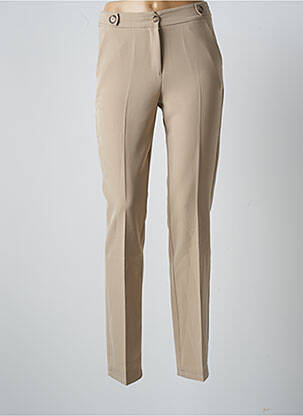 Pantalon drept elasticitate mărime normală bej MULTIPLES femeie