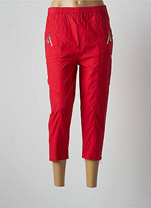 Pantalon trei sferturi roșu MULTIPLES femeie