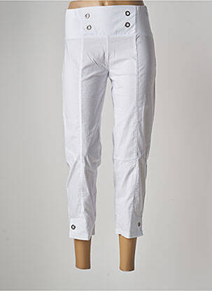 Pantalon trei sferturi alb MULTIPLES femeie