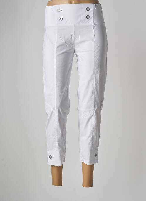 Pantalon trei sferturi alb MULTIPLES femeie