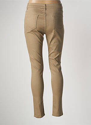 Pantalon slim elasticitate mărime normală bej MULTIPLES femeie