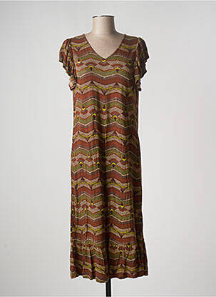 Rochie midi maro AGATHE & LOUISE femeie