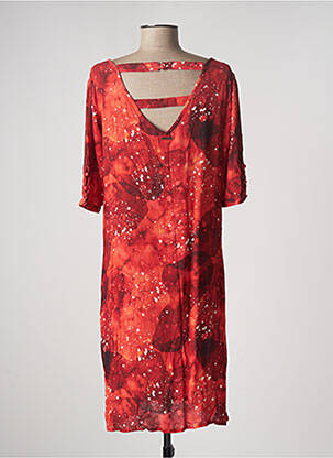 Rochie midi croială fluidă mâneci scurte roșu AGATHE & LOUISE femeie