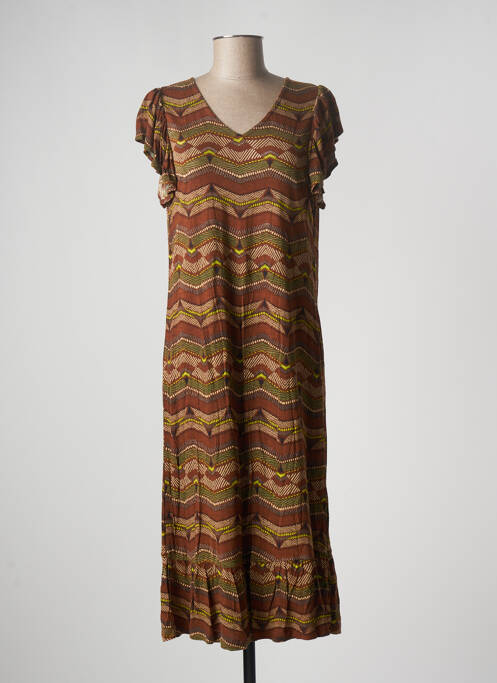 Rochie midi maro AGATHE & LOUISE femeie