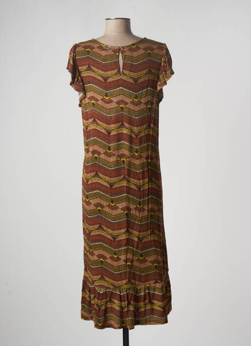 Rochie midi maro AGATHE & LOUISE femeie