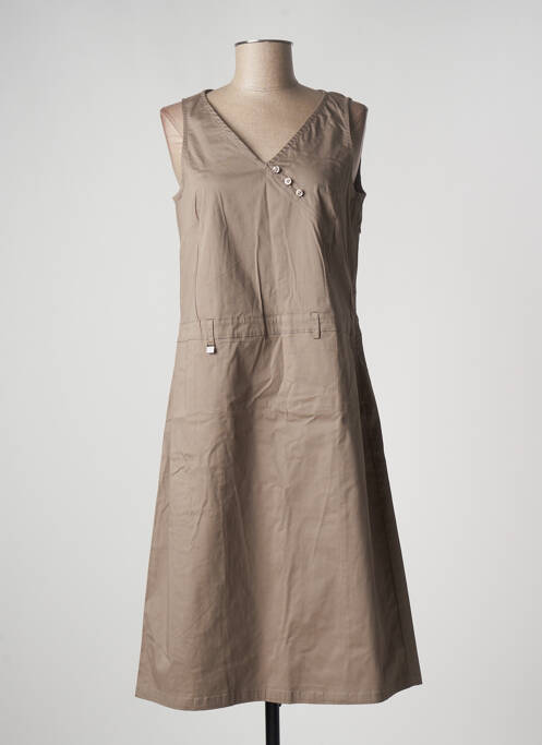 Rochie midi maro AGATHE & LOUISE femeie