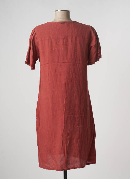 Rochie midi maro AGATHE VELMONT femeie