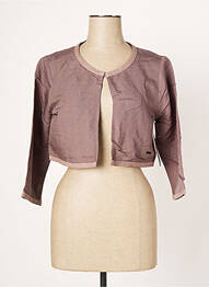 Bolero guler rotund maro AGATHE & LOUISE femeie