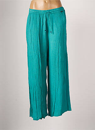 Pantalon 7/8 talie elastică mărime normală verde AGATHE & LOUISE femeie