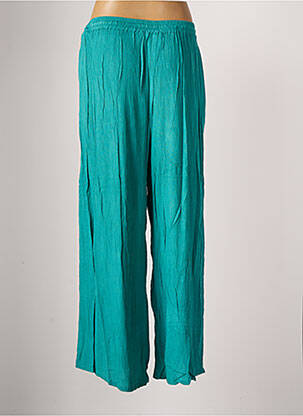 Pantalon 7/8 talie elastică mărime normală verde AGATHE & LOUISE femeie
