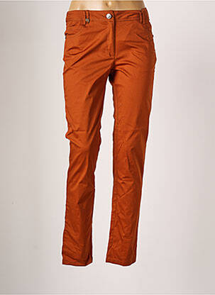 Pantalon slim talie elastică mărime normală maro AGATHE & LOUISE femeie
