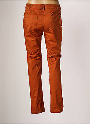 Pantalon slim talie elastică mărime normală maro AGATHE & LOUISE femeie
