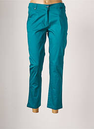 Pantalon chino țesătură poplin mărime normală verde AGATHE & LOUISE femeie