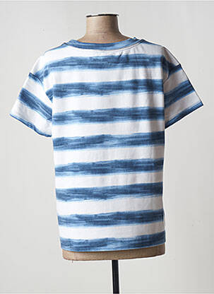 Tricou serigrafie cu strasuri mâneci scurte albastru RABE femeie